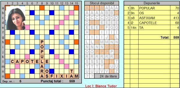 Problema scrabble (Integral partial). Solutie: Bianca Tudor