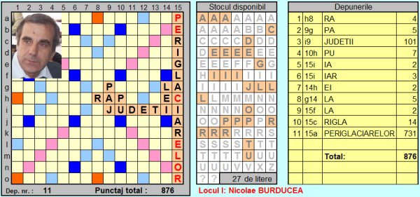 Problema scrabble (Integral partial). Solutie: Nicu Burducea