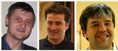 de la stnga la dreapta:
Dan Sandu, Mihai Pantis si Catalin Caba