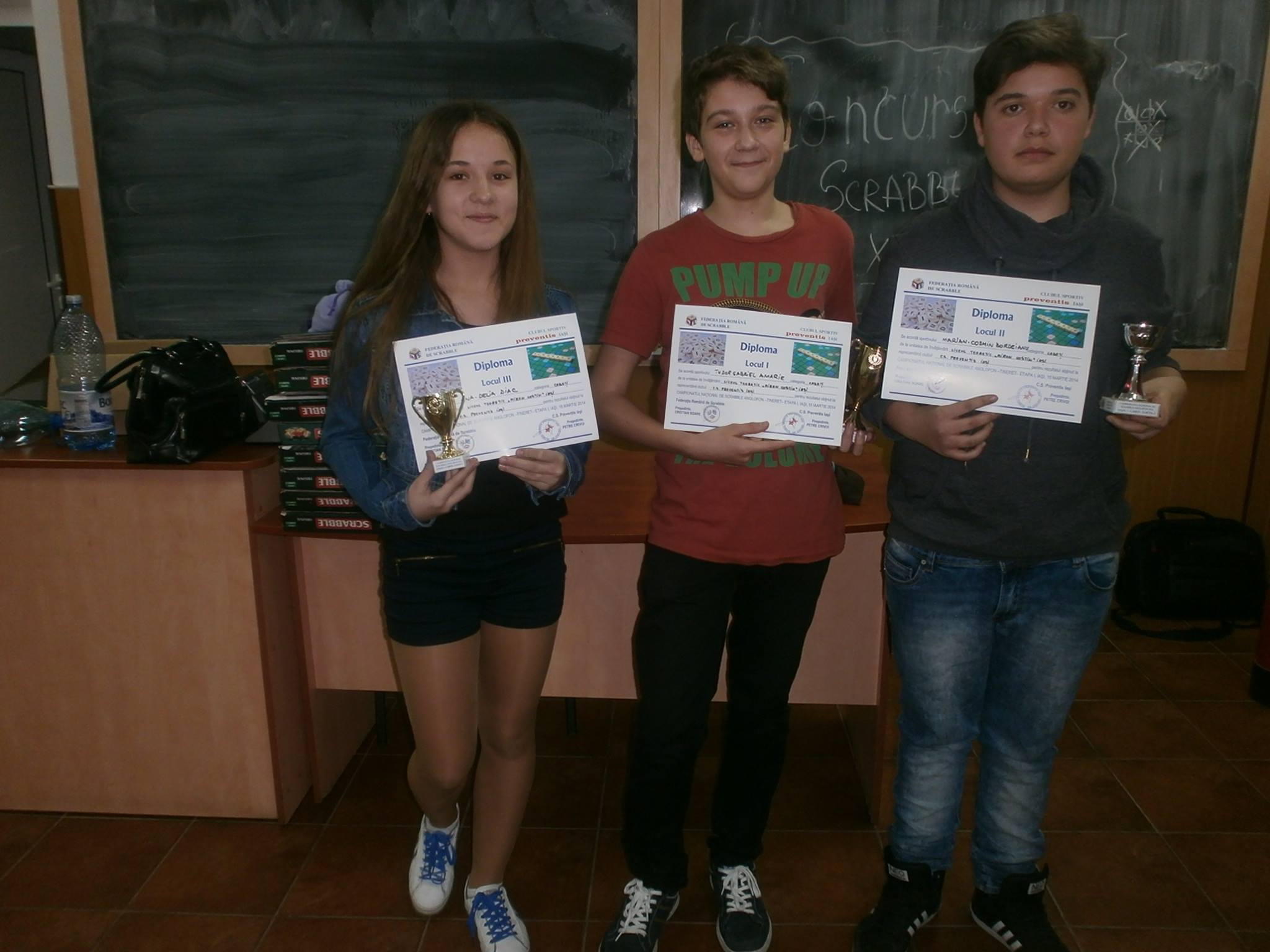 Podiumul la categoria Cadeti: 
1. Tudor Gabriel Amarie
2. Marian Cosmin Bordeianu
3. Ana Delia Diac