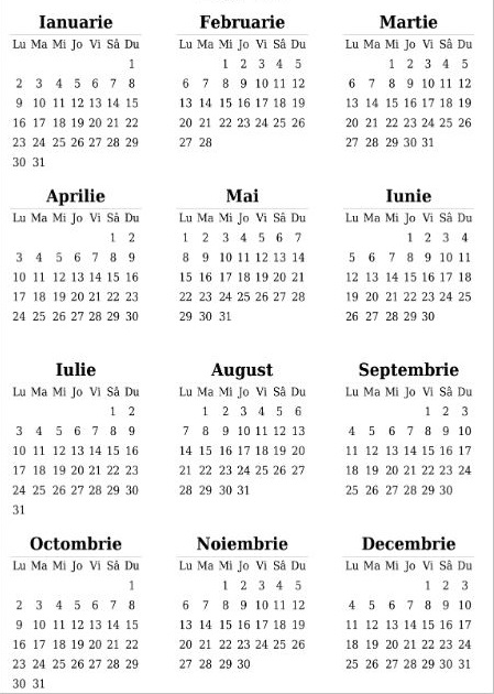 Calendarul competițional 2023