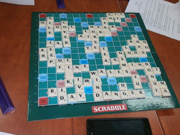 Grilă de scrabble în limba engleză